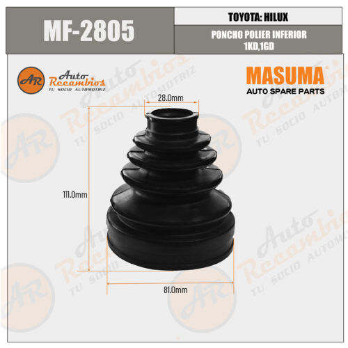 MF 2805 PONCHO POLIER EXTERIOR 1KD 1KG