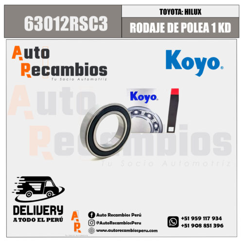 RODAJE DE POLEA 1KD 63012RSC3