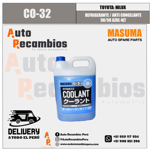 REFRIGERANTE /ANTICONGELANTE 50/50 AZUL CO-32