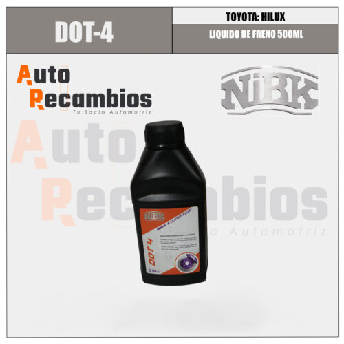 DOT-4 LIQUIDO DE FRENO 500 ML