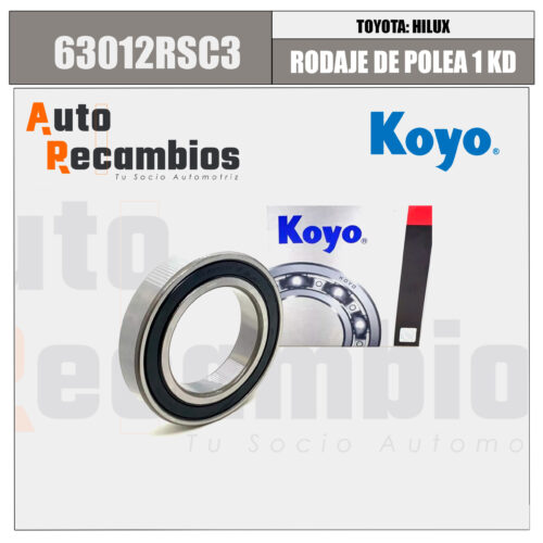 63012RSC3 RODAJE DE POLEA KD
