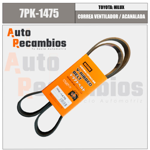 7PK1475 CORREA VENTILADOR ACAMALADA