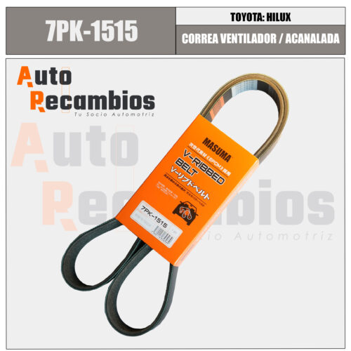7PK1515 CORREA VENTILADOR ACAMALADA