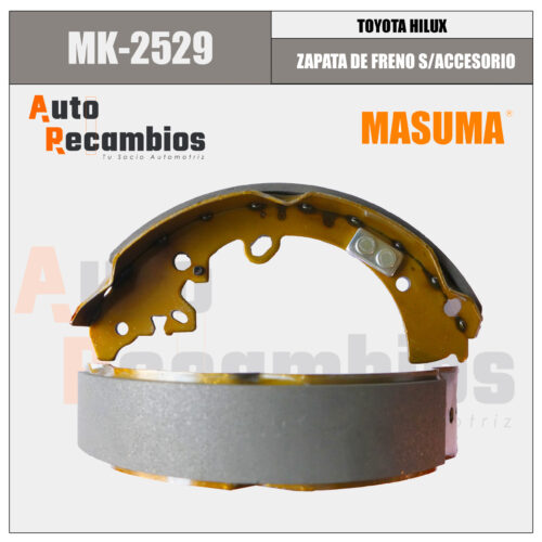 MK2529 ZAPATA DE FRENO S/ACCESORIO