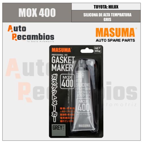 MOX 400 SILICONA DE ALTA TEMPERATURA GRIS
