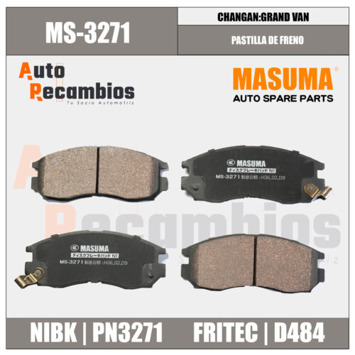 MS-3271 PASTILLA DE FRENO CHANGAN GRAND VAN