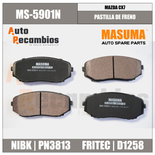 MS-5901N PASTILLA DE FRENO MAZDA CX7