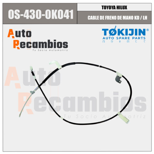 TO-330-L CABLE DE FRENO DE MANO KD/LH