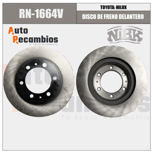 RN-1664W DISCO DE FRENO DELANTERO  TOYOTA HILUX KD, GD